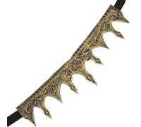 EXAOMBLE Diadema Medieval de Rey para Hombre en Espuma Pu Ajustable y Ligera, Tiara Estilo Antiguo para Disfraces de Halloween y Bodas