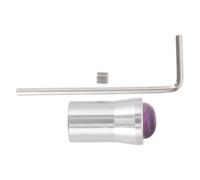 EXAOMBLE Diapasón Curativo con Base de Amatista Púrpura de 12mm y Aleación de Aluminio para Yoga y Meditación, Mejora la Piel y Equilibra Cuerpo y Espíritu
