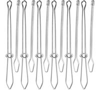 EXAOMBLE Enhebrador de Agujas Metálico 30 Piezas Clip para Bandas Elásticas y Cinturillas, Accesorio de Costura Hogar y Manualidades