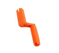 EXAOMBLE Enrollador de Cuerdas Multifuncional para Aflojar y Tensar Cuerdas Extractor de Pasadores de Puente, Herramienta de Plástico Naranja para Guitarra y Ukulele