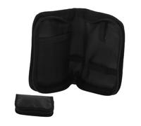EXAOMBLE Estuche Organizador Compacto y Portátil para Diabéticos en Color Negro, Material de Pvc y Tejido, Adecuado para Guardar Glucómetros y Pequeños Objetos en Casa Aire Libre