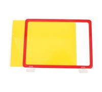 EXAOMBLE Etiqueta Magnética de Clasificación A4 Marco Rojo, Tablero Indicador para Almacén, Señal de Guía para Estantes, Fácil de Usar, Resistente y Práctica para Organización Industrial