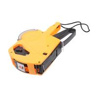 EXAOMBLE Etiquetadora de Precio Manual de Plástico Amarillo 8 Dígitos para Pequeñas Empresas y Mercados, Fácil y Ajuste Simple de Precios