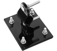 EXAOMBLE Fijador Ajustable de Metal y Plástico para Cesta Delantera de Bicicleta Plegable Negro, Resistente y Versátil para Accesorios de Bici