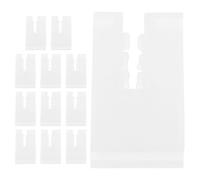 EXAOMBLE Funda Protectora de Plástico para Soporte de Radiador, 12 Piezas | Antivibración, Superficie Lisa y Diseño Protector, para Hogar y Oficina, Color Blanco