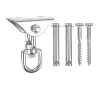 EXAOMBLE Ganchos de Techo de Alta Resistencia para Hamacas y Columpios, Acero Inoxidable Plata, Ahorro Esfuerzo, Ideales para Suelos y Terrazas