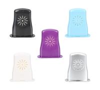 EXAOMBLE Humidificador para Guitarra Acústica, Esponja Ecológica y Abs, Regulador de Humedad Portátil 5 Piezas de Colores (negro, Blanco, Plateado, Azul Claro, Morado) para Evitar Grietas