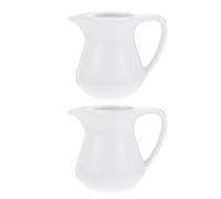 EXAOMBLE Juego de 2 Tazas de Cerámica en Color Claro para Café Latte con Diseño de Boquilla Pequeña y Flujo Suave, Ideales para Aficionados al Café en Tiendas Estilo Varios estilos