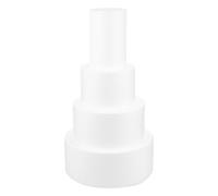 EXAOMBLE Juego de 4 Moldes para Tartas DIY en Color Blanco Forma de Pastel, Material Bipeltado Adecuado para Decoraciones y Pintura de