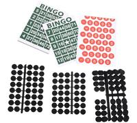 EXAOMBLE Juego de Bingo Mejora Habilidades Sociales y Pensamiento Crítico Tarjetas de Números de Plástico y Papel, 1 Set para Fiestas y Reuniones