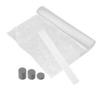 EXAOMBLE Juego de Filtros de Papel No Tejido Imanes para Cocina para Campana Extractora, Papel Absorbente de Grasa Fácil de Instalar