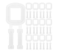 EXAOMBLE Kit de 100 Hebillas para Embalaje Manual, Cierre de Bandas de Polipropileno para Uso en Embalaje de Cajas y Logística