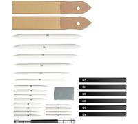 EXAOMBLE Kit de Dibujo para Bocetos 28 Piezas de Difuminadores y Papel Madera, Herramientas Prácticas para Artistas y Estudiantes en Dibujo Creativo