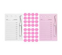 EXAOMBLE Kit de Extensión de Pestañas Profesional Kit de Herramientas para Pestañas Acrílico y Plástico Soporte Estable y Resistente a Daños y Diversas Técnicas de Injerto