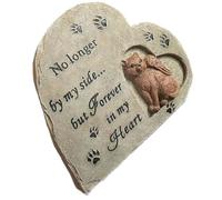 EXAOMBLE Lápida Conmemorativa para Gatos en Resina Delicada Forma de Gato para Jardín, Adorno Resistente Que Aporta Consuelo Coloca Firmemente