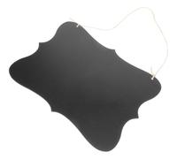 EXAOMBLE Letrero de Decoración de Pared con Pizarra de Doble Cara, Tablero de Mensajes Borrable en Tablero de Densidad con Cuerda para Colgar Pequeño y Creativo