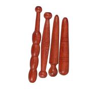 EXAOMBLE Masajeador Raspador de Pies de Madera 4piezas Puntos de Acupuntura para Relajación Dañar la Piel, Herramienta Manual para Masaje Corporal y Cuello