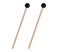 EXAOMBLE Mazos de Percusión de Goma y Madera Pequeños 2 Piezas para Xilófono Baquetas de Concierto Mango de Madera para Músicos y Presentaciones de Viaje Varios estilos