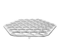 EXAOMBLE Molde para Hacer Pelmeni Múltiples Agujeros de Aluminio, Herramienta de Cocina Fácil de Usar y Lavar, Adecuado para Preparar Ravioles Caseros Rápidamente