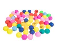 EXAOMBLE Pequeñas Pelotas de plástico para Juegos numeradas del 1 al 90, 90 Unidades para Bingo y rifas, para Eventos, Fiestas y Actividades grupales