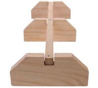 EXAOMBLE Percha para Gallinas y Loros Soporte de Madera Estable Tamaño Mediano para Uso en Granja y Hogar Aves Domésticas