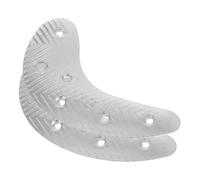 EXAOMBLE Placas Metálicas de Hierro para Reparación de Talón de Botas y Zapatos de Hombre, Forma Media Luna, Antideslizantes, con Tornillos para Suela Durable y Almohadillas Protectoras