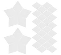 EXAOMBLE Plantillas de Papel en Forma de Diamante para Patchwork de 100 Unidades Papel Blanco Reutilizable para Acolchado y Fácil de Usar en Manualidades
