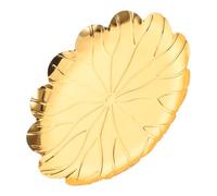 EXAOMBLE Plato de Servir de Metal para Frutas Almacenamiento de Pan y Dulces Organizador de Joyas y Cosméticos para Cocina y Baño Chic