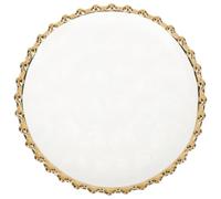 EXAOMBLE Platón Fácil de Limpiar y Apto para Lavavajillas Doble de Cerámica Blanco para Fruta y Aperitivos Adecuado para Uso Diario y Tienda de Postres