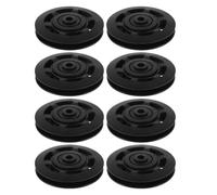 EXAOMBLE Polea Fija de Gimnasio de Nylon Resistente Abrasión Núcleo y Carcasa Reforzados, Pack de 8 Piezas para Accesorios y Máquinas de Fitness en Casa