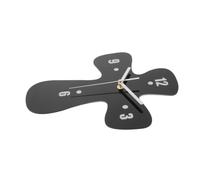 EXAOMBLE Reloj de Pared Funcionamiento Ultrafino Silencioso en Acrílico Diseño de Cruz Negro y Estilo Moderno Minimalista para Habitación Infantil y Sala de Oración