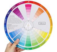 EXAOMBLE Rueda de Colores Creativa de Papel y Aprendizaje de Colores Básicos para Aprender Mezcla y Relaciones Cromáticas, Adecuado para Nail Art