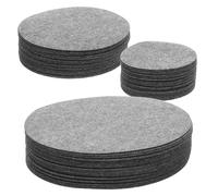 EXAOMBLE Separadores de Platos de Fieltro 144 Piezas para Vajilla y Utensilios de Cocina, Protectores Redondos para Armarios y Almacenamiento de Porcelana y Cerámica