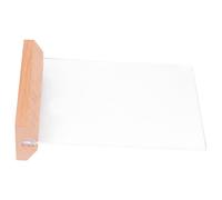 EXAOMBLE Soporte de Menús de Acrílico Amarillo para Mesa y Escritorio, Resistente y Estable, Protege Carteles contra Polvo y Agua, Diseño Simple y Elegante