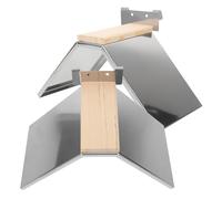 EXAOMBLE Soportes Reforzados de Acero Inoxidable para Palomas Mensajeras, Perchas sin Ganchos, 2 Piezas de Madera Gruesa para Jaulas de Pájaros y Aves
