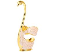 EXAOMBLE Swan Base Soporte para Cuchara de Café y Cuchillo Inoxidable Diseño Compacto y Elegante para Postres Frutas y Cafeterías