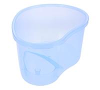 EXAOMBLE Tanque de Tortugas de Plástico Azul Gran Capacidad y Diseño Creativo Que Previene la Fuga, Adecuado para Tortugas y Ranas Cornudas en Ambientes Domésticos