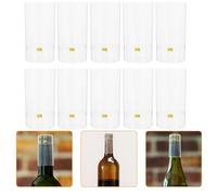 EXAOMBLE Tapas Termorretráctiles 30mm de Diámetro de Plástico 50 Fácil Apertura para Botellas de Vino Tinto y Licor para Uso y Bares