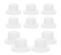 EXAOMBLE Tapones de Silicona para Orificios de Tubo 14 Mm, 10 Piezas, Tapón Sellador Blanco Resistente al Agua, Enchufes para Agujeros en Botellas y Muebles, Uso Industrial y Científico