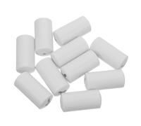 EXAOMBLE Topes para Cordón de Persianas de Plástico Blanco y Diseño Minimalista Compatibilidad Versátil 10 Unidades para Ventanas y Oficinas