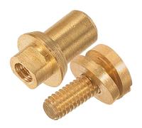 EXAOMBLE Tornillos de Ligadura Diseño Desmontable en Cobre Dorado y Mecanismo de Ajuste de Tecla para Saxofón Soprano y Alto para Reparación Precisa y Confiable