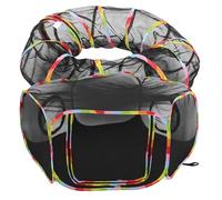EXAOMBLE Túnel para Gatos al Aire Libre, Túnel para Mascotas, Plegable, Recinto Seguro, Poliéster Tafetán, Negro, para Viaje y Exterior, para Gatos