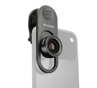 EXAPRO Exp CLFE - Lente Ojo de pez con Clip para iPhone, Samsung Galaxy, Google Pixel, Android, ángulo de visión de 210 Grados