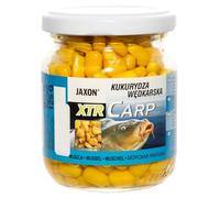 Exar Jaxon XTR Carp Carp - Maíz con sabor fuerte en 12 sabores en jarra de 125 g para pesca de carpas (concha FX-CB09)