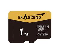 Exascend Catalyst - Tarjeta microSD de 1 TB (UHS-I V30) - Tarjeta de Memoria de Alto Rendimiento para vídeo 4K, Drones, cámaras de acción y Dispositivos móviles, máxima Capacidad y Alta fiabilidad