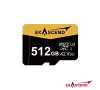 Exascend Catalyst UHS-I microSD card A2 (V30) 512GB (with Adapter)