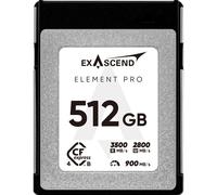 Exascend Tarjeta CFexpress 4.0 Element Pro – 512 GB, 3500/1400 MB/s, 8K/12K 120 fps