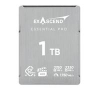 Exascend Essential Pro CFexpress 4.0 tipo B de 1 TB 3350 MB/s escritura 3750 MB/s lectura VPG400 certificado impecable 8K y 12K captura de video a 120 fps