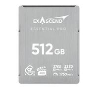 Exascend Essential Pro Tough - Tarjeta de memoria CFexpress 4.0 tipo B de 512 GB, velocidad de escritura de 3150 MB/s, velocidad de lectura de 3750 MB/s, certificado VPG400, captura de video impecable