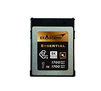 Exascend Essential - Tarjeta CFexpress de 1 TB tipo B, hasta 1700 MB/s, compatible con Canon, Nikon, Panasonic y otras cámaras
